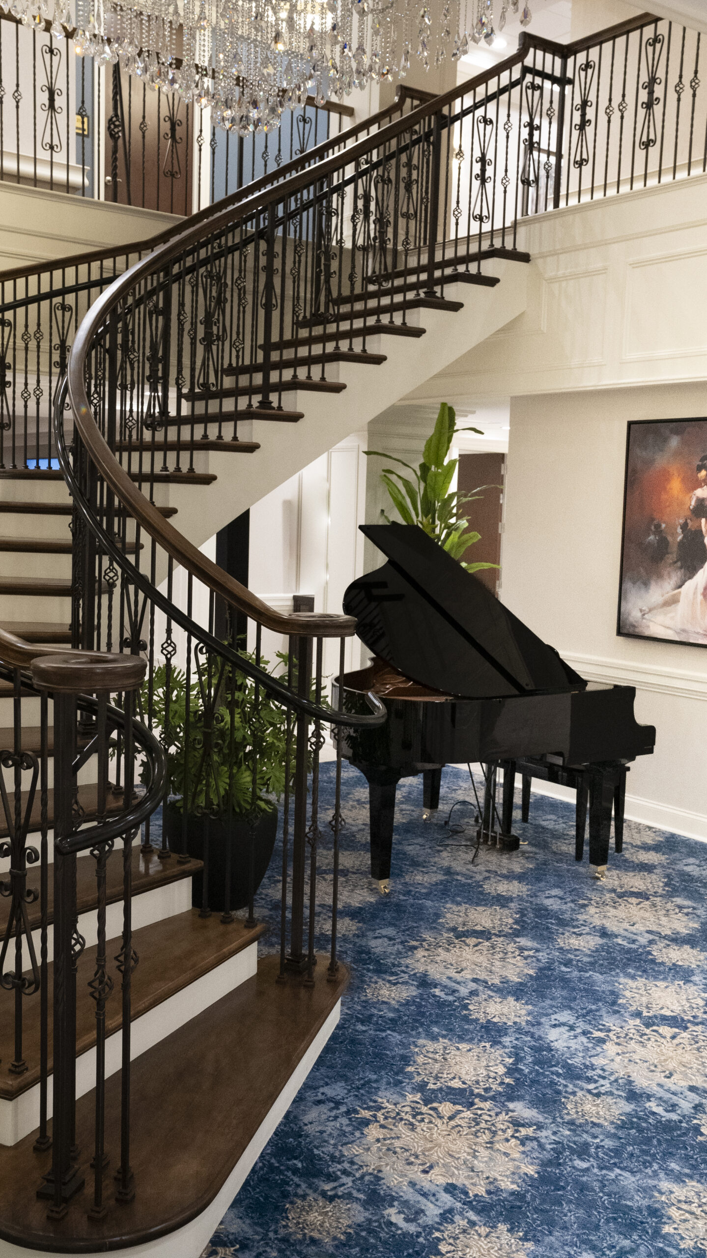 Livingston Stairs and piano