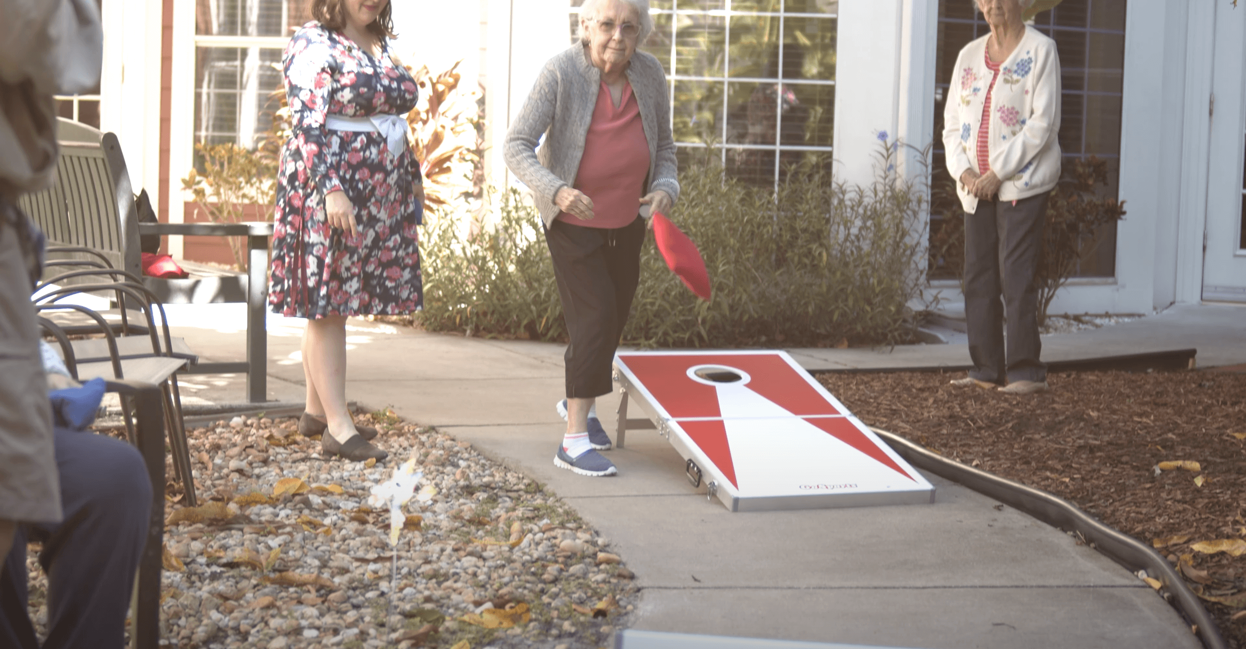 Cornhole at Hunters Creek